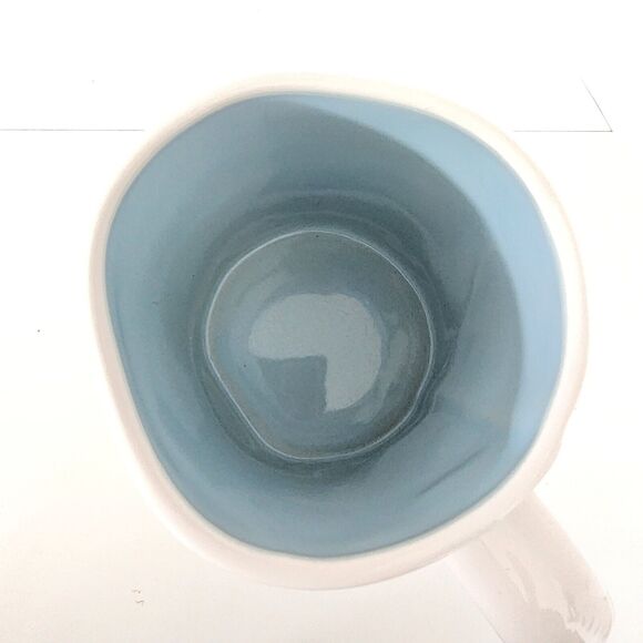 Rae Dunn Artisan collection by Magenta -181- Robin's Egg Mug 20 oz Blue Interior - Picture 3 of 7